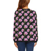 Magnolia Pattern Print Design MAG06 Women Long Sleeve Sweatshirt-JorJune