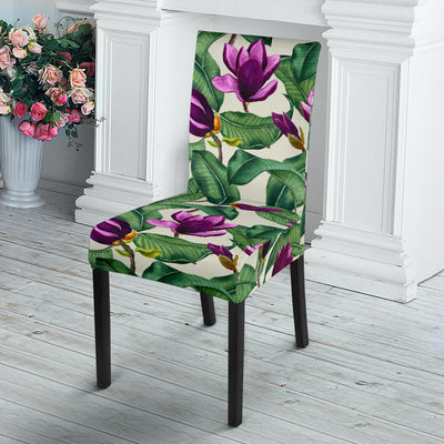 Magnolia Pattern Print Design MAG07 Dining Chair Slipcover-JORJUNE.COM