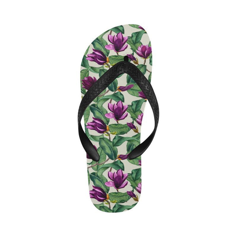 Magnolia Pattern Print Design MAG07 Flip Flops-JorJune