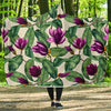 Magnolia Pattern Print Design MAG07 Hooded Blanket-JORJUNE.COM