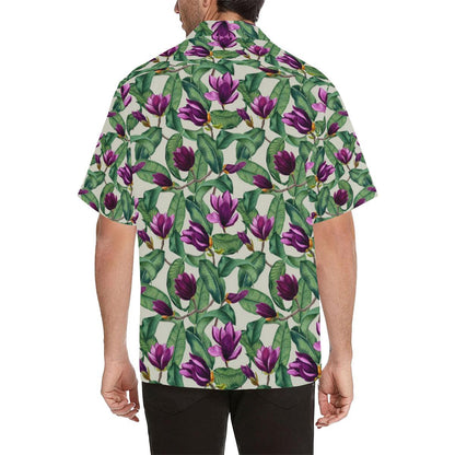 Magnolia Pattern Print Design MAG07 Men Hawaiian Shirt-JorJune
