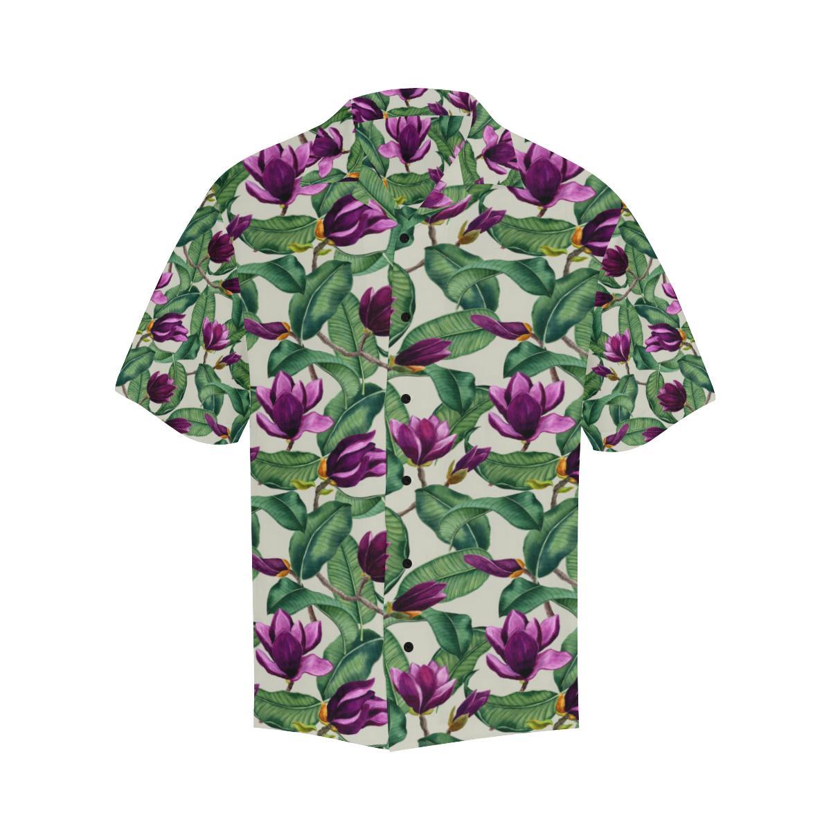 Magnolia Pattern Print Design MAG07 Men Hawaiian Shirt-JorJune