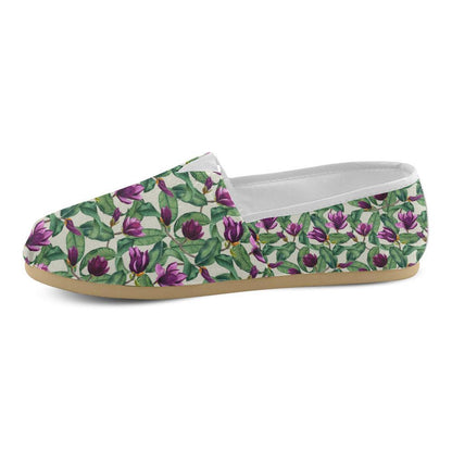 Magnolia Pattern Print Design MAG07 Women Casual Shoes-JorJune.com