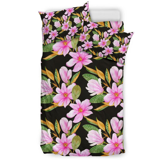 Magnolia Pattern Print Design MAG08 Duvet Cover Bedding Set-JORJUNE.COM