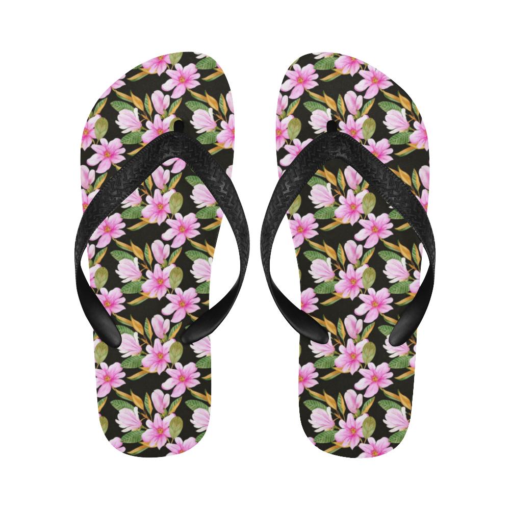 Magnolia Pattern Print Design MAG08 Flip Flops-JorJune