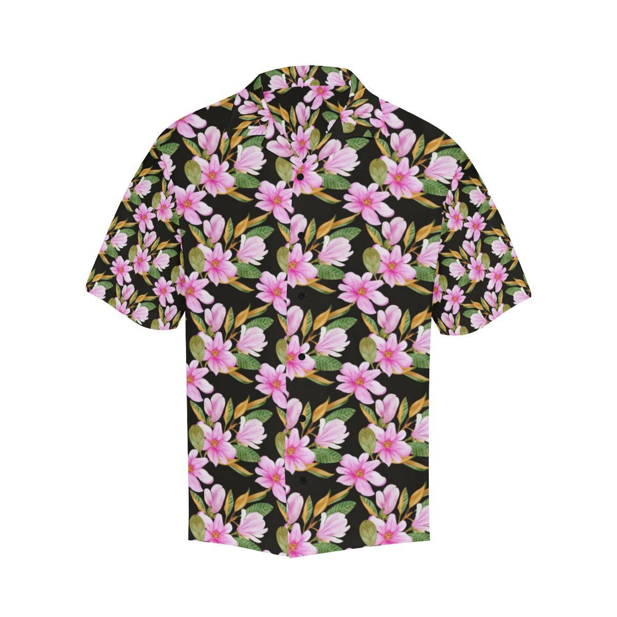 Magnolia Pattern Print Design MAG08 Men Hawaiian Shirt-JorJune