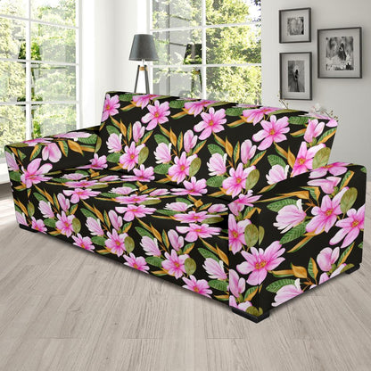 Magnolia Pattern Print Design MAG08 Sofa Slipcover-JORJUNE.COM