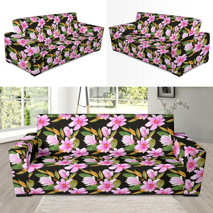 Magnolia Pattern Print Design MAG08 Sofa Slipcover-JORJUNE.COM