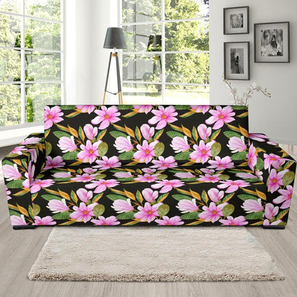 Magnolia Pattern Print Design MAG08 Sofa Slipcover-JORJUNE.COM