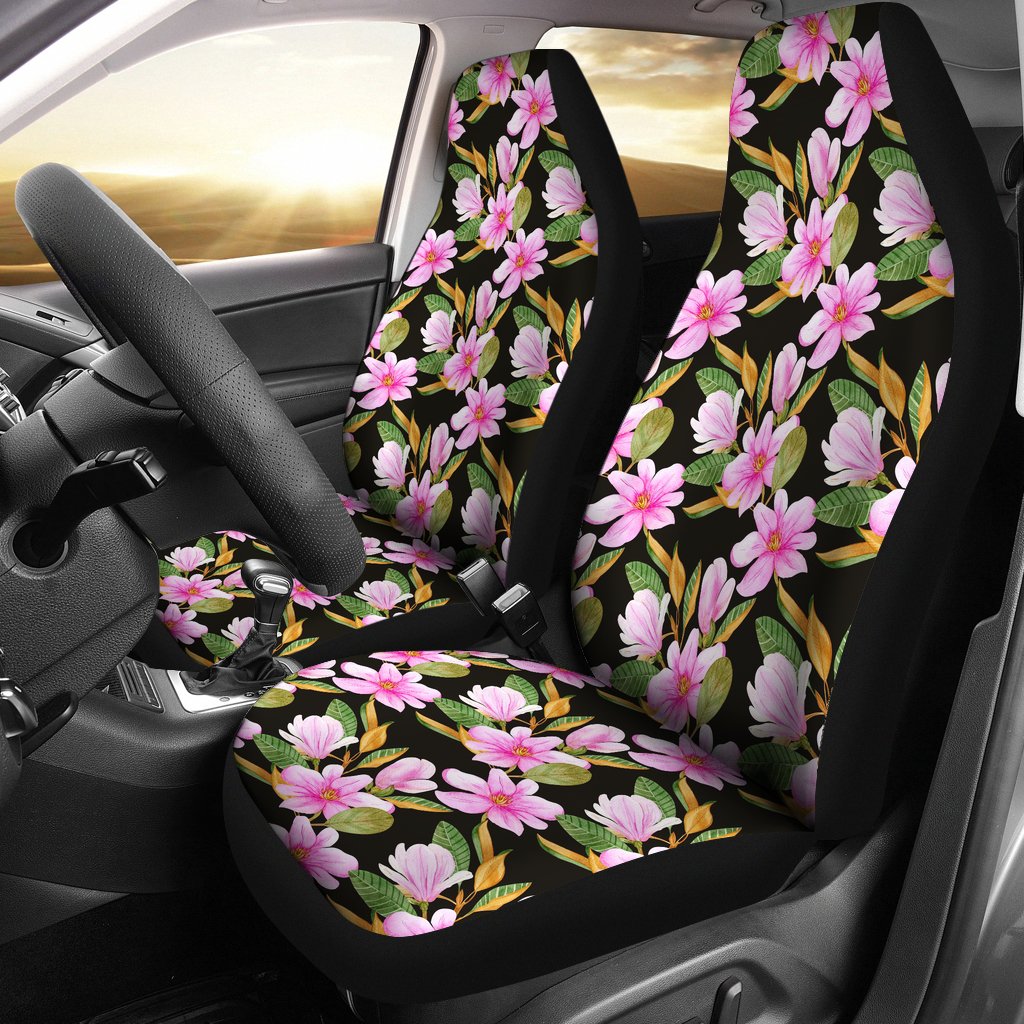 Magnolia Pattern Print Design MAG08 Universal Fit Car Seat Covers-JorJune