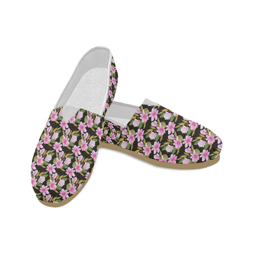 Magnolia Pattern Print Design MAG08 Women Casual Shoes-JorJune.com
