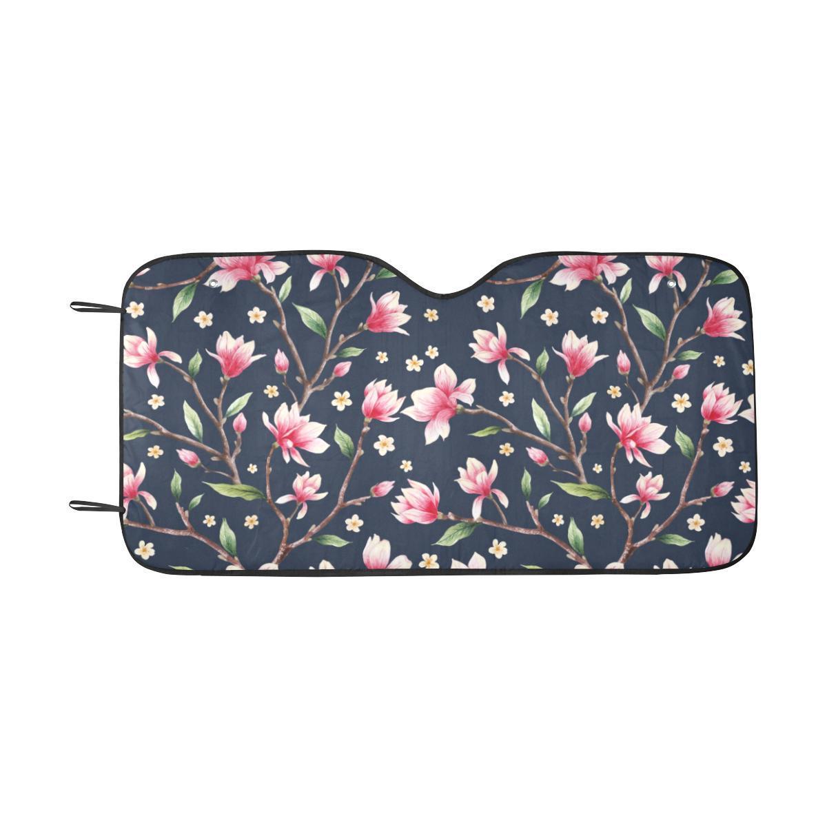 Magnolia Pattern Print Design MAG09 Car Sun Shade-JorJune