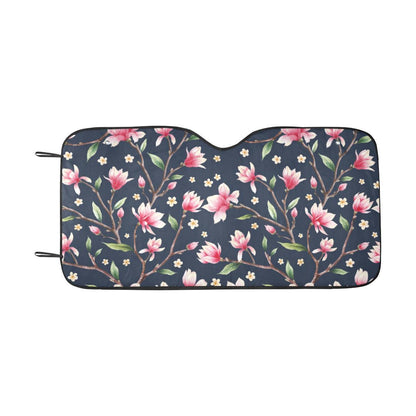 Magnolia Pattern Print Design MAG09 Car Sun Shade-JorJune