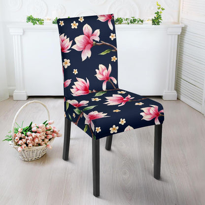 Magnolia Pattern Print Design MAG09 Dining Chair Slipcover-JORJUNE.COM