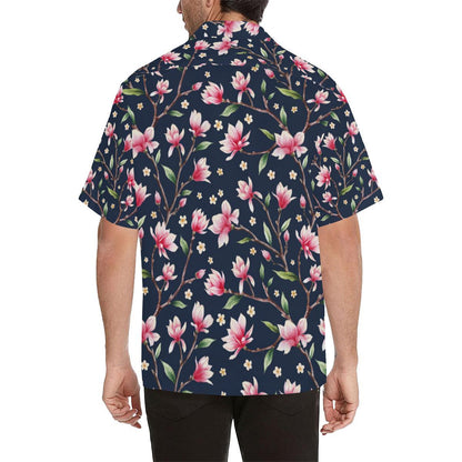 Magnolia Pattern Print Design MAG09 Men Hawaiian Shirt-JorJune