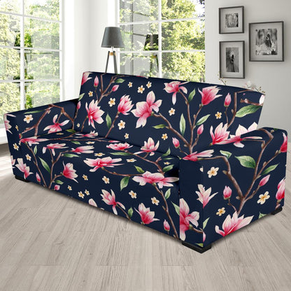Magnolia Pattern Print Design MAG09 Sofa Slipcover-JORJUNE.COM