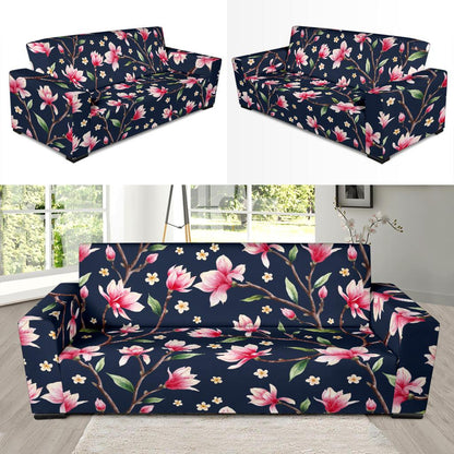 Magnolia Pattern Print Design MAG09 Sofa Slipcover-JORJUNE.COM