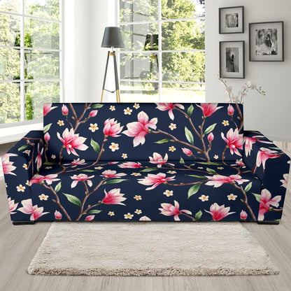 Magnolia Pattern Print Design MAG09 Sofa Slipcover-JORJUNE.COM
