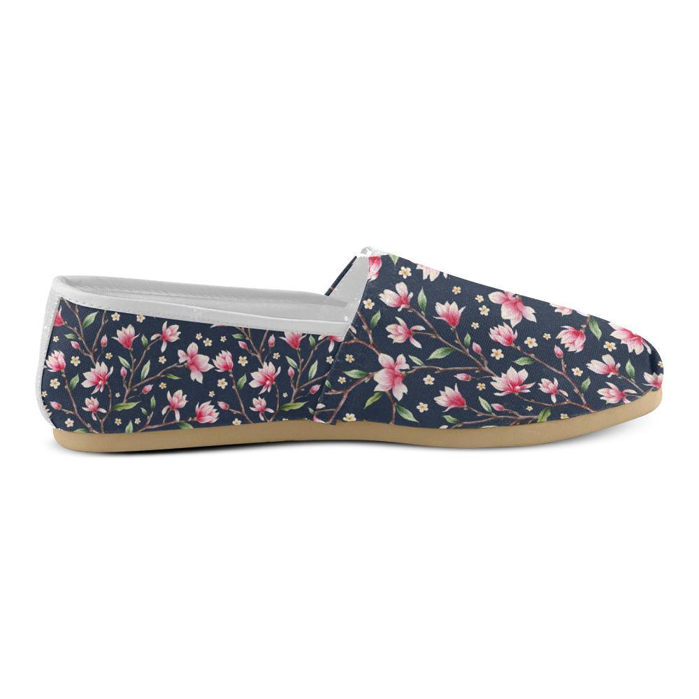 Magnolia Pattern Print Design MAG09 Women Casual Shoes-JorJune.com