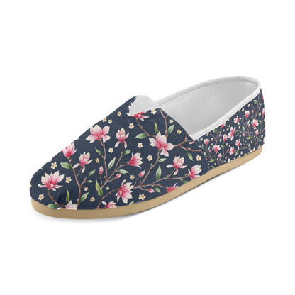 Magnolia Pattern Print Design MAG09 Women Casual Shoes-JorJune.com