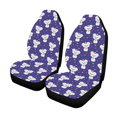 Maltese Pattern Print Design 02 Car Seat Covers (Set of 2)-JORJUNE.COM