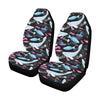 Manatee Pattern Print Design 02 Car Seat Covers (Set of 2)-JORJUNE.COM