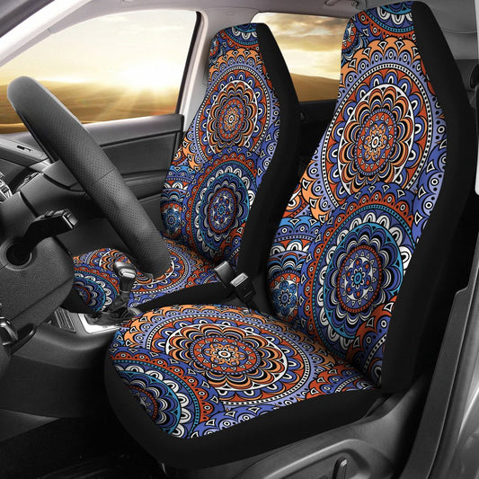 Mandala Boho Chic Design Print Universal Fit Car Seat Covers