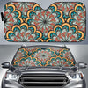 Mandala Pattern Print Design 01 Car Sun Shades-JORJUNE.COM