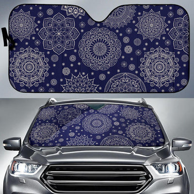 Mandala Pattern Print Design 02 Car Sun Shades-JORJUNE.COM