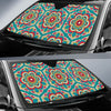 Mandala Pattern Print Design 03 Car Sun Shades-JORJUNE.COM