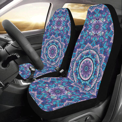 Mandala Pattern Print Design 04 Car Seat Covers (Set of 2)-JORJUNE.COM