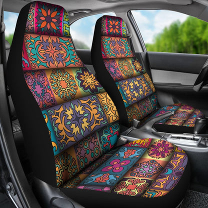 Mandala Style Design Print Universal Fit Car Seat Covers