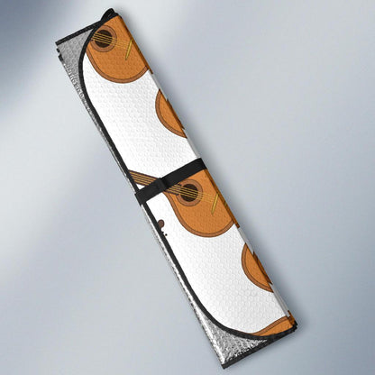 Mandolin Pattern Print Design 01 Car Sun Shades-JORJUNE.COM