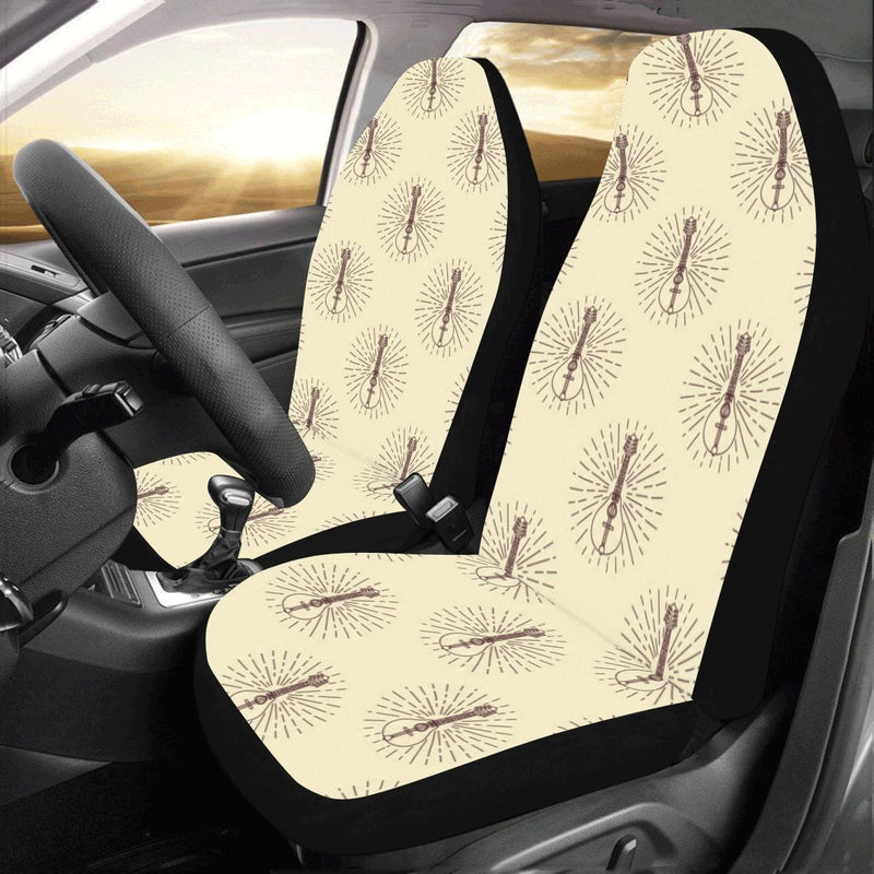 Mandolin Pattern Print Design 02 Car Seat Covers (Set of 2)-JORJUNE.COM