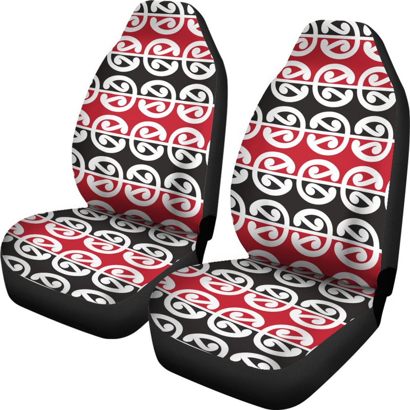 Maori Classic Themed Design Print Universal Fit Car Seat Covers