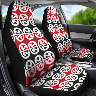 Maori Classic Themed Design Print Universal Fit Car Seat Covers