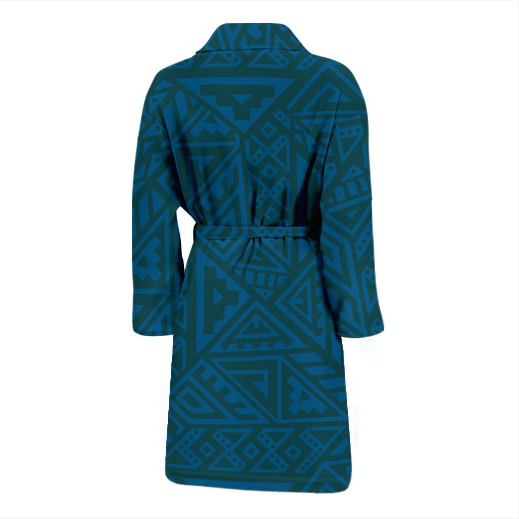 Maori Pattern Print Design 03 Men Bathrobe-JORJUNE.COM