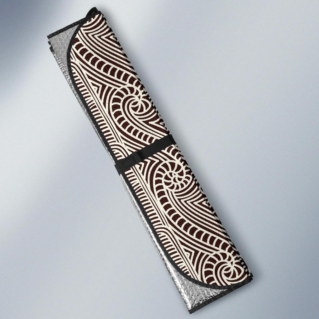 Maori Pattern Print Design 04 Car Sun Shades-JORJUNE.COM