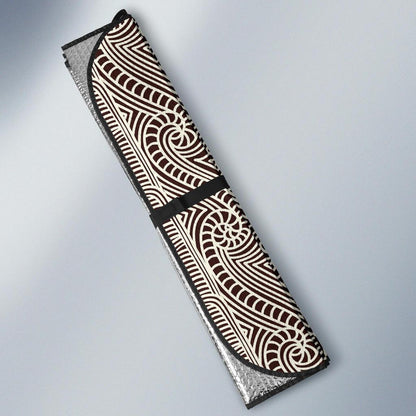 Maori Pattern Print Design 04 Car Sun Shades-JORJUNE.COM