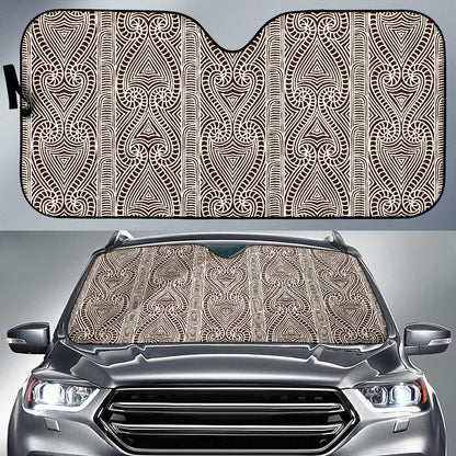 Maori Pattern Print Design 04 Car Sun Shades-JORJUNE.COM