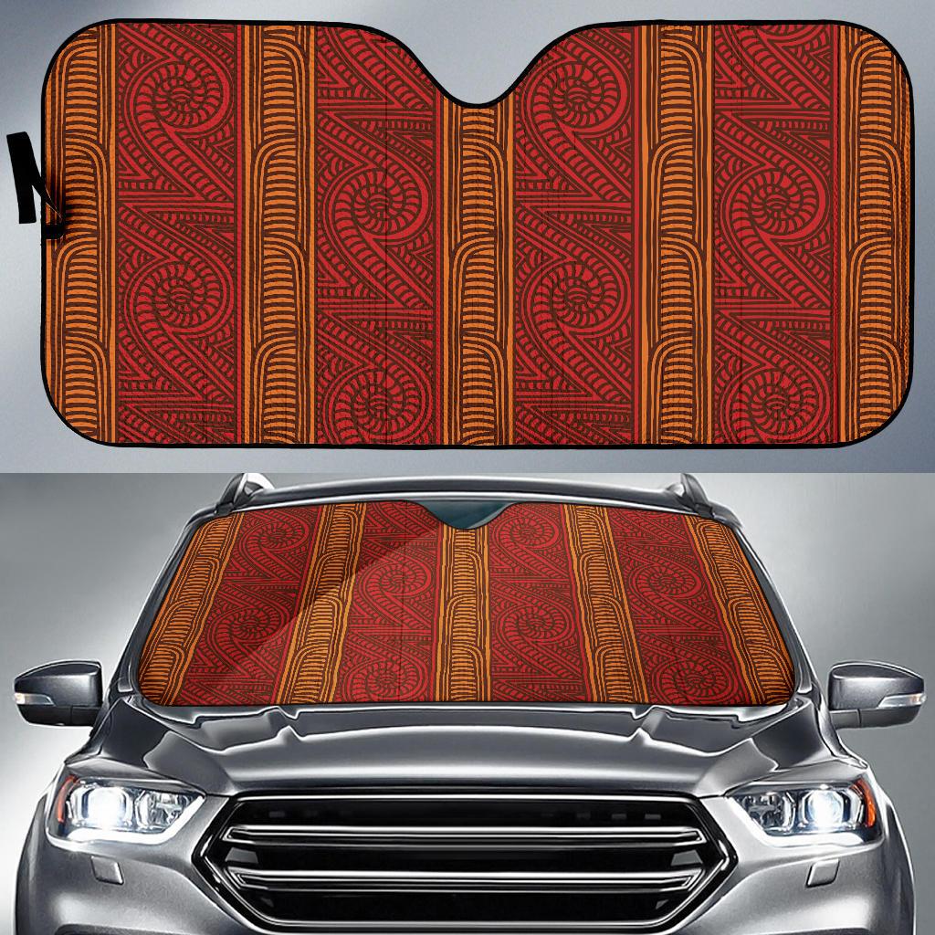 Maori Pattern Print Design 05 Car Sun Shades-JORJUNE.COM