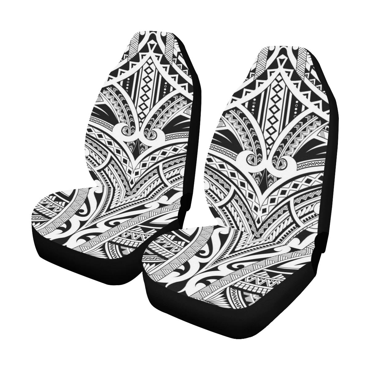 Maori Pattern Print Design 06 Car Seat Covers (Set of 2)-JORJUNE.COM