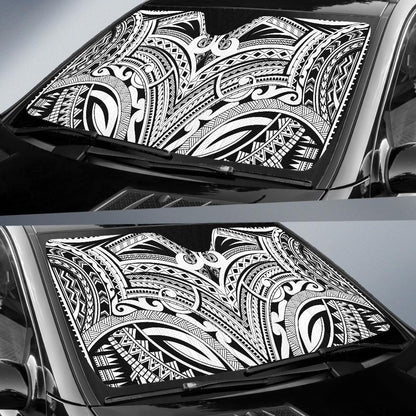 Maori Pattern Print Design 06 Car Sun Shades-JORJUNE.COM