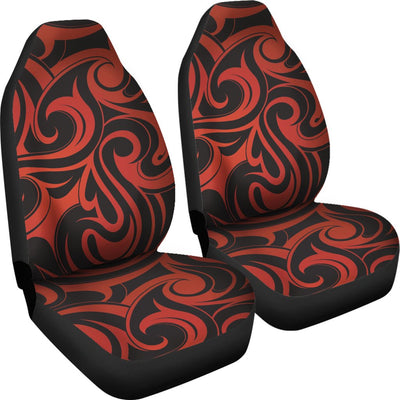 Maori Red Black Themed Design Universal Fit Car Seat Covers