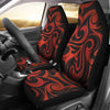 Maori Red Black Themed Design Universal Fit Car Seat Covers