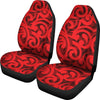 Maori Red Themed Design Print Universal Fit Car Seat Covers