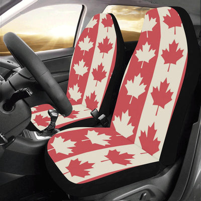 Maple Leaf Pattern Print Design 02 Car Seat Covers (Set of 2)-JORJUNE.COM