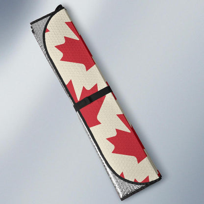 Maple Leaf Pattern Print Design 03 Car Sun Shades-JORJUNE.COM