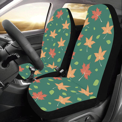 Maple Leaf Pattern Print Design 04 Car Seat Covers (Set of 2)-JORJUNE.COM