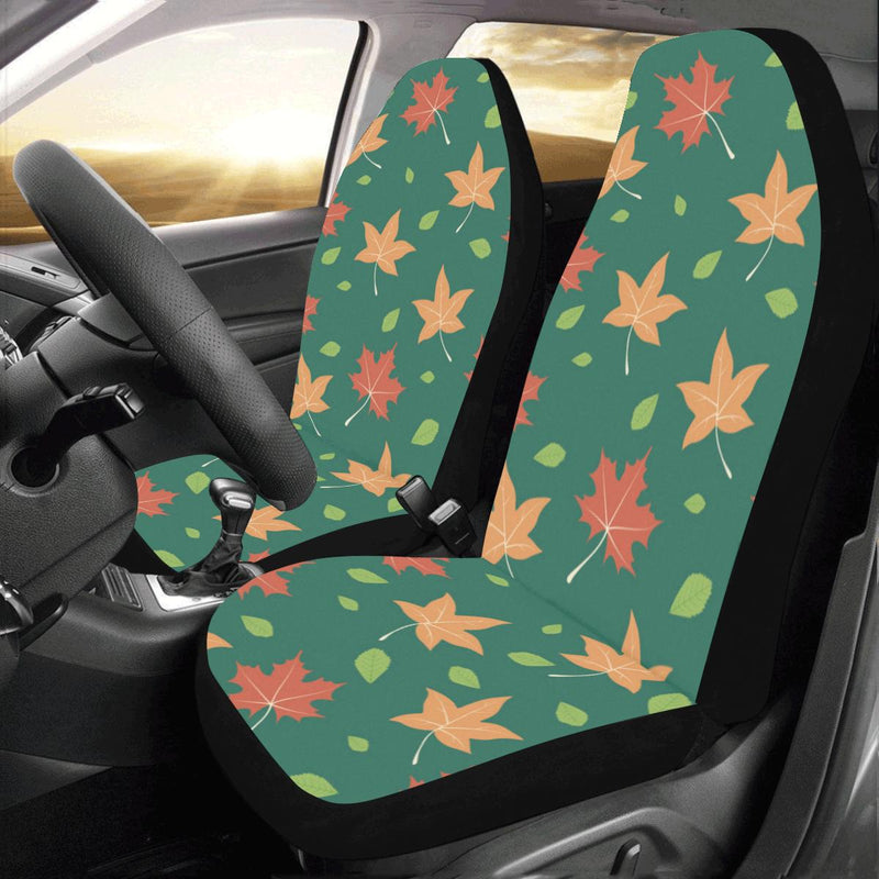 Maple Leaf Pattern Print Design 04 Car Seat Covers (Set of 2)-JORJUNE.COM